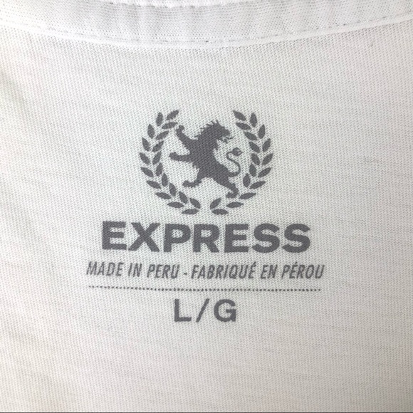 Express Color Block Airbrush Badge Graphic Tee - Picture 5 of 13